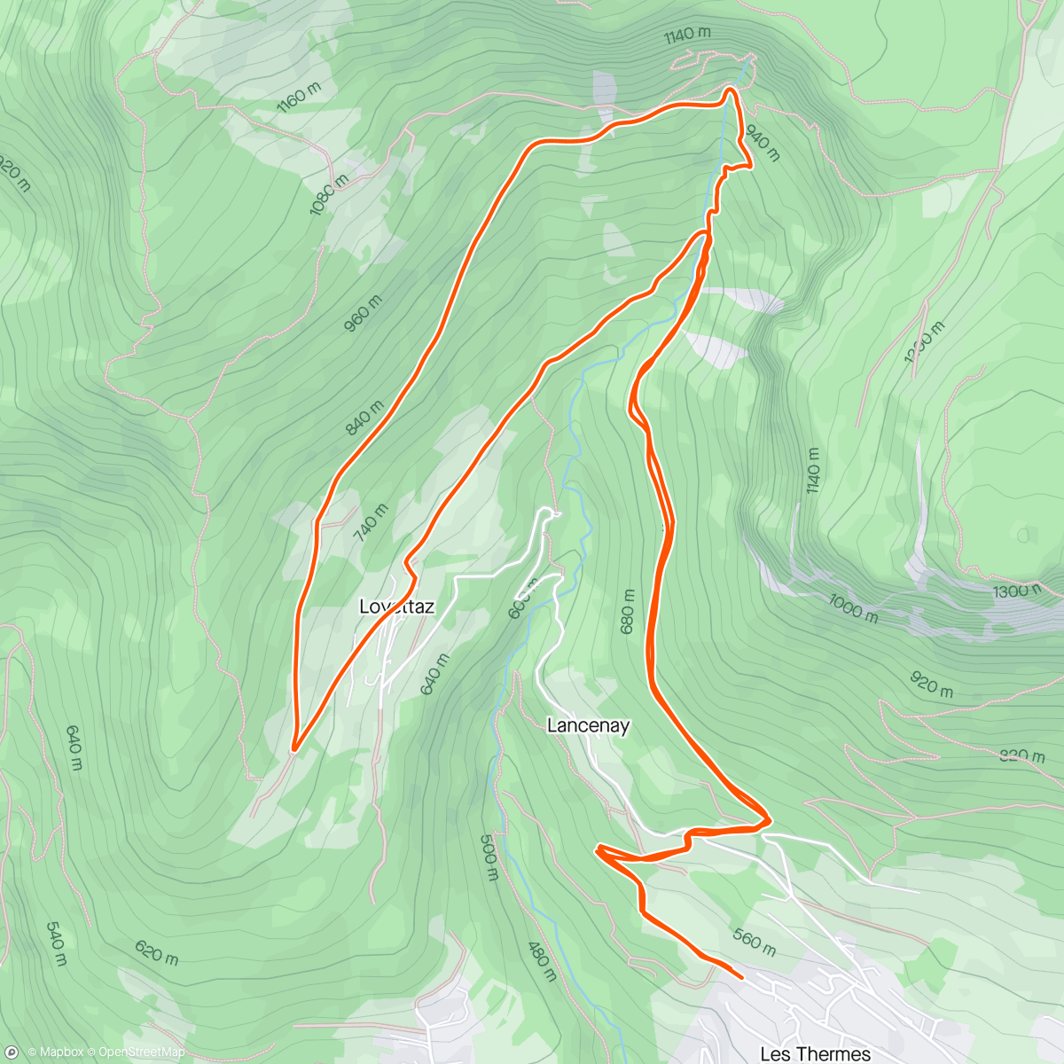 Karte der Aktivität „S25 - Cascade”