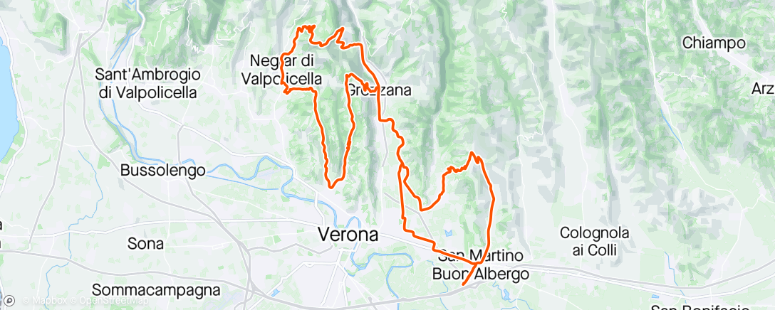 Map of the activity, Tre petali e Pian di Castagne'a pian