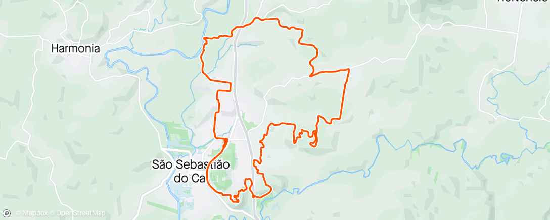 Map of the activity, 12° Caí da bike!!!!