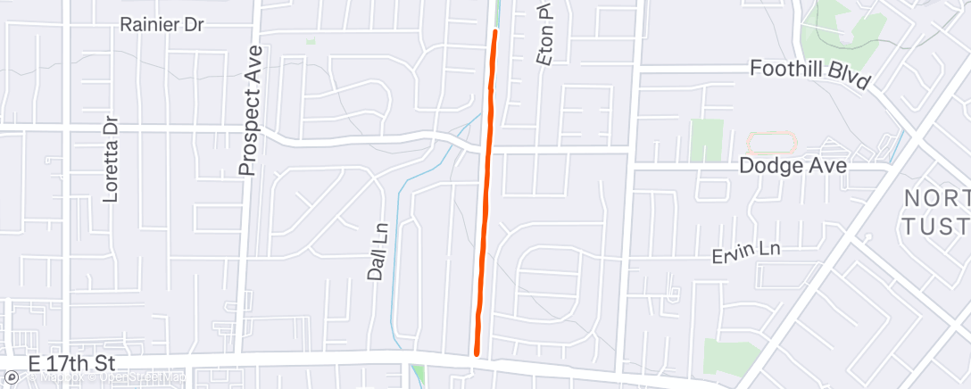 Map of the activity, Morning stroll with the fam.