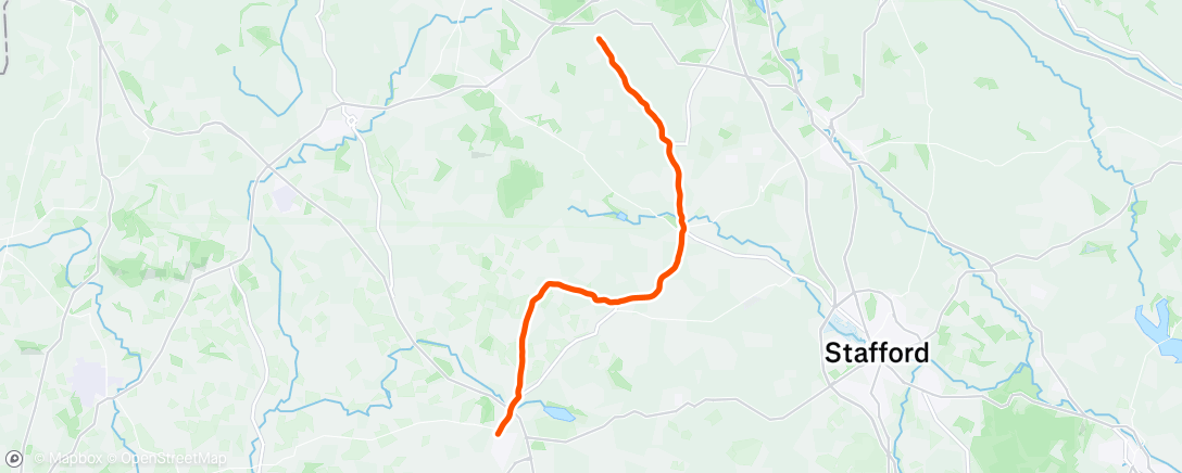 Map of the activity, Afternoon Ride