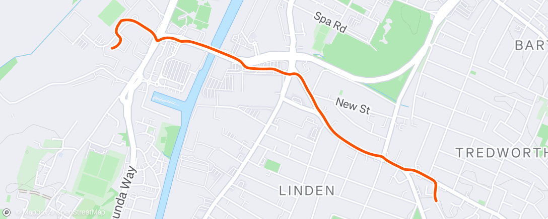 Map of the activity, Afternoon Ride