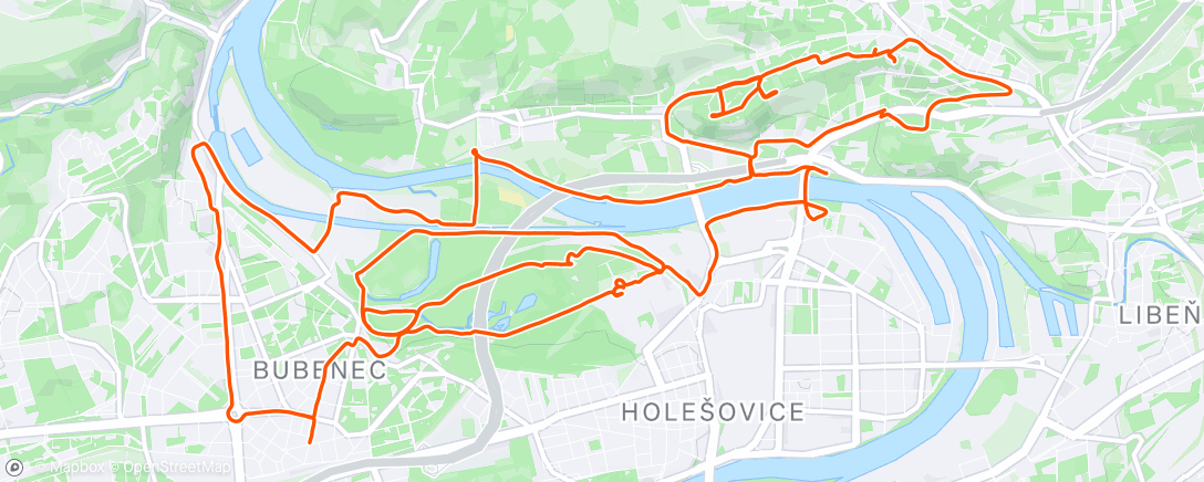 Map of the activity, Afternoon Ride