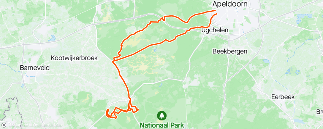 Mappa dell'attività MTB route Otterlo