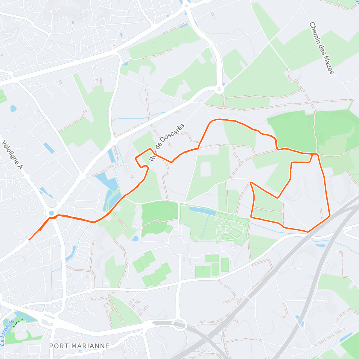 Map of the activity, Jusque là, ça va 😅🕺