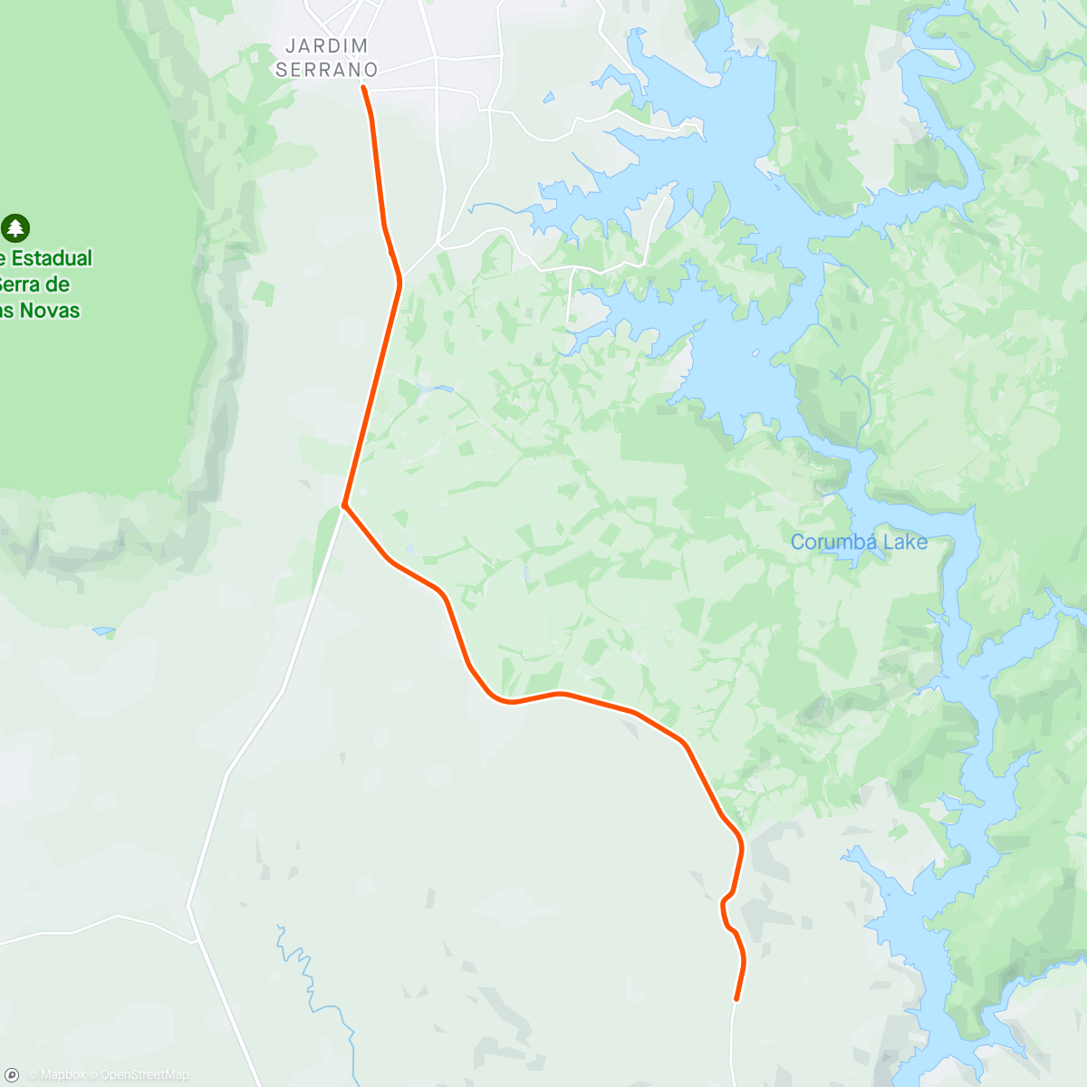 Map of the activity, Pelotão ebinho bike