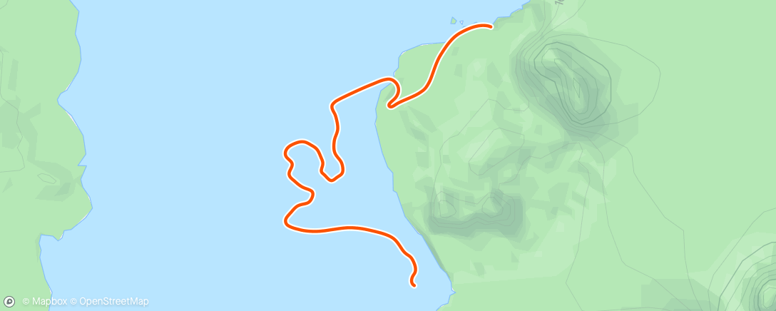 Mapa de la actividad (Zwift - Pacer Group Run: Chili Pepper in Watopia with Billy)