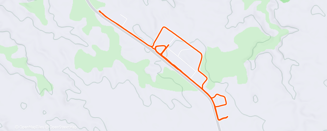 Map of the activity, Carrera a la hora del almuerzo