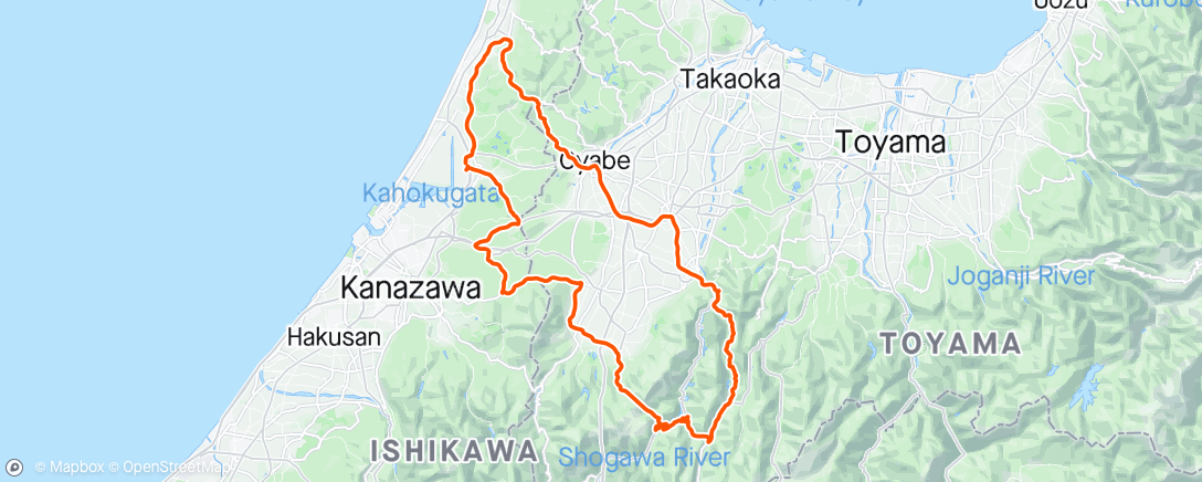 Map of the activity, 石川合宿