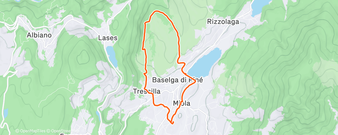 Карта физической активности (Lunch Hike)