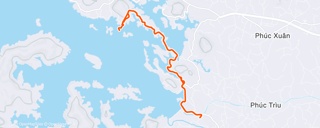 Карта физической активности (Afternoon Run)