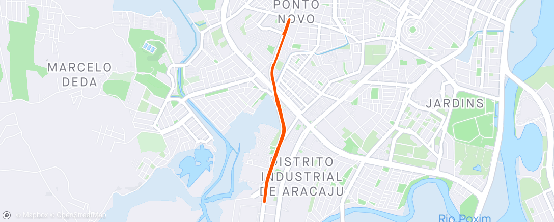 Map of the activity, Corrida ao entardecer - 6km CONFORTÁVEL
