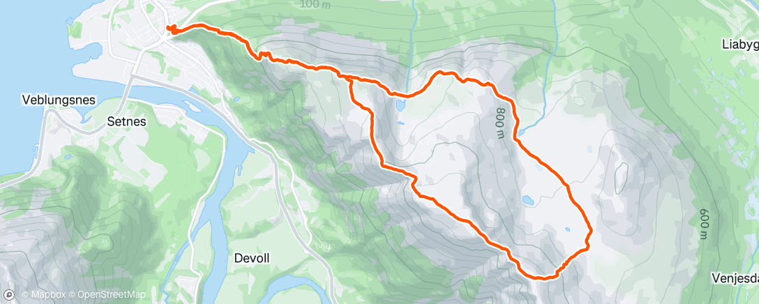 Map of the activity, Romsdalseggen 🏔️