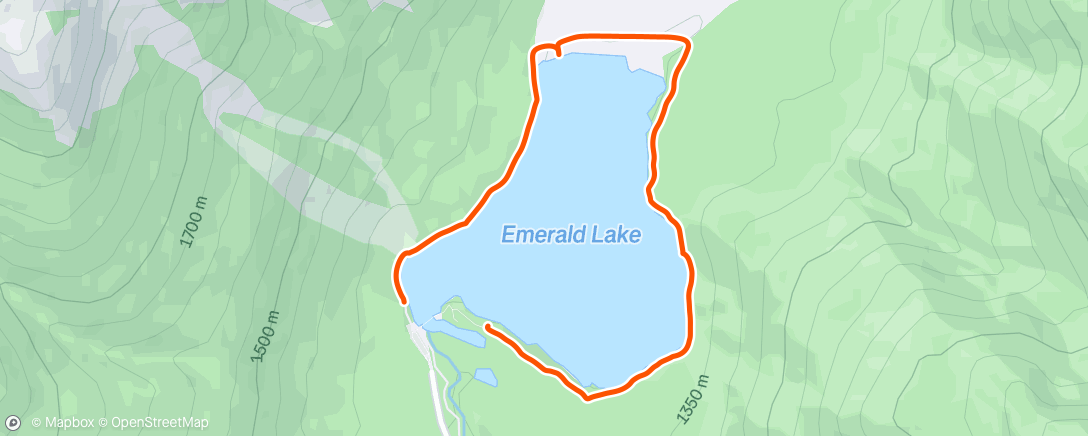 Map of the activity, Afternoon Walk