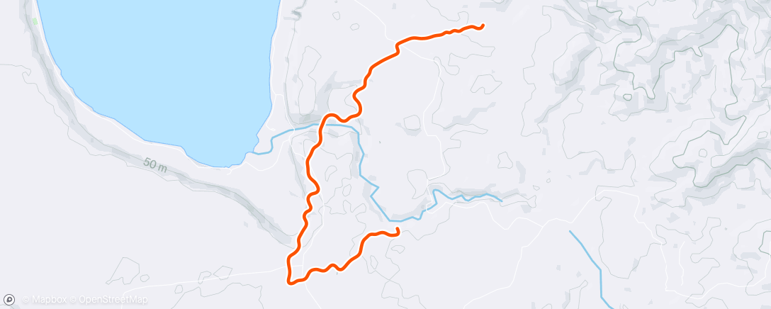 Map of the activity, Zwift - Flatland Loop in Makuri Islands