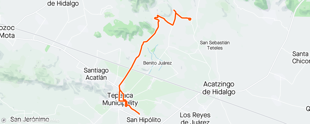 Map of the activity, 2024-05-14Ride