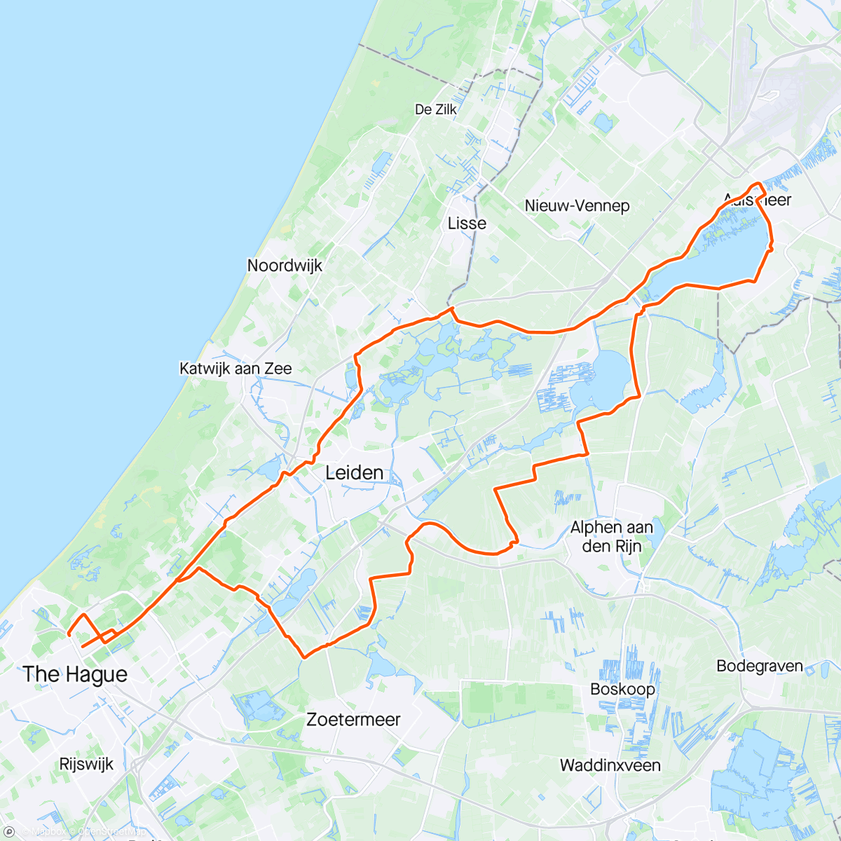 Map of the activity, Relax rondje door de polder