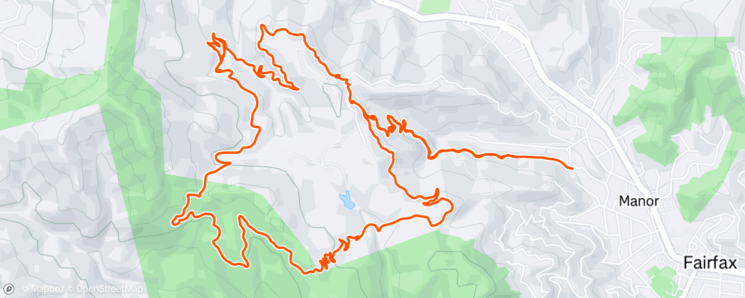 Map of the activity, Afternoon Mountain Bike Ride