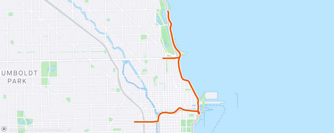 Map of the activity, Honored to be part of the final Chicago run with Kelly feat. Victoria