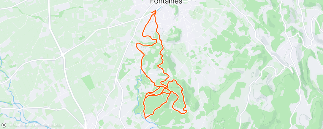 Map of the activity, Trail colline de Pernes