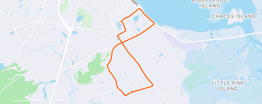 Map of the activity, Lunch Run