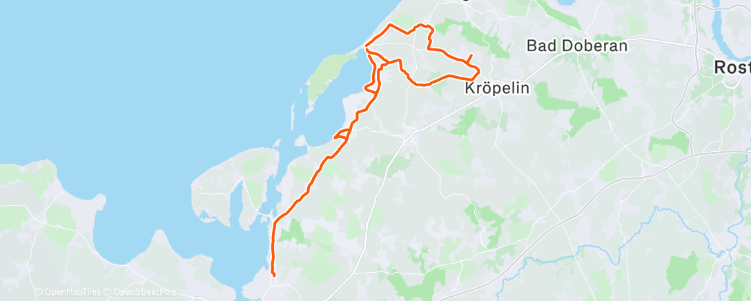 Map of the activity, Radfahren