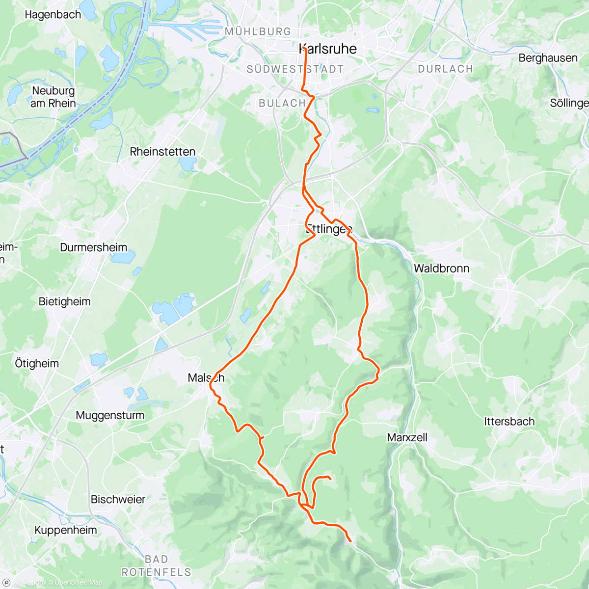 Map of the activity, Mittelberg