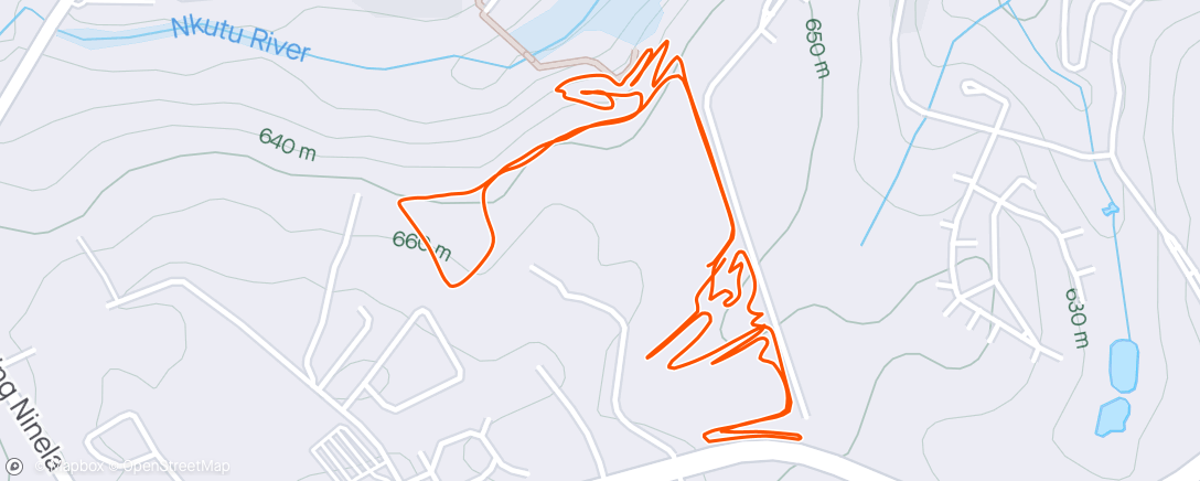 Map of the activity, Fig Tree Park Run