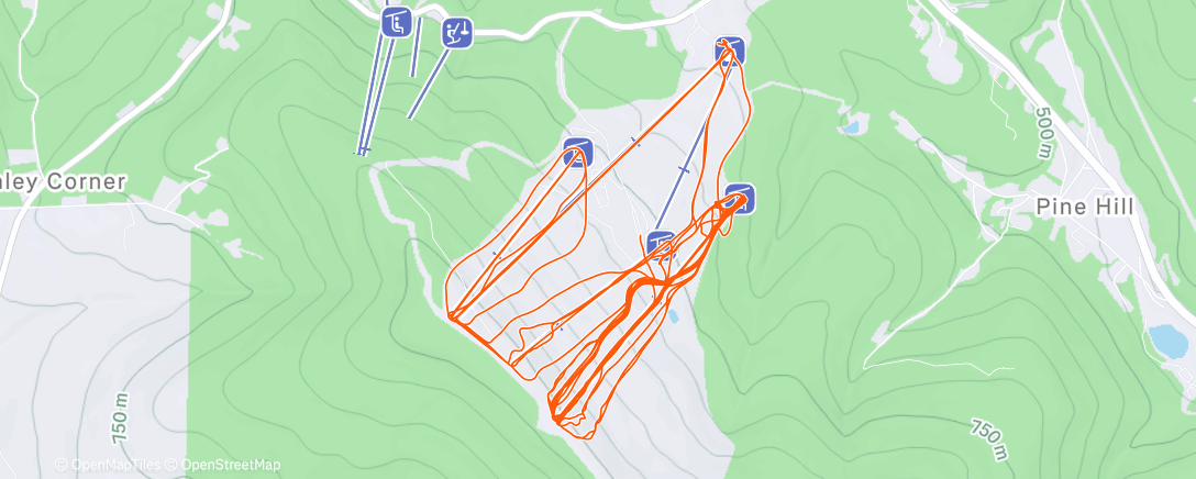 Карта физической активности (Morning Alpine Ski)