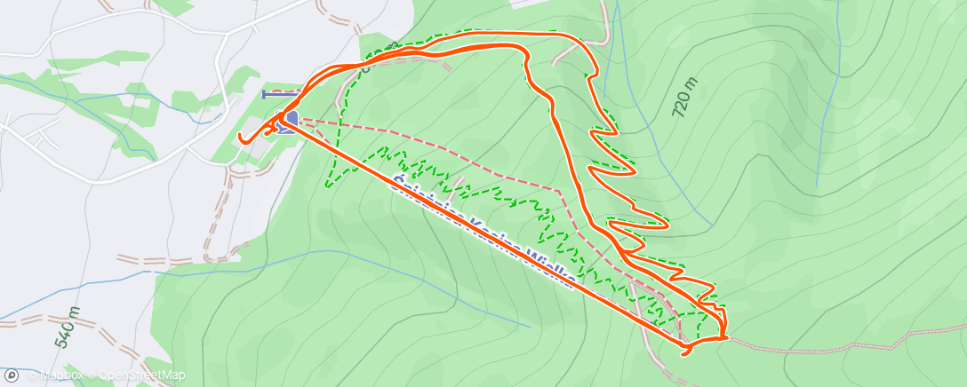 Map of the activity, Morning Mountain Bike Ride