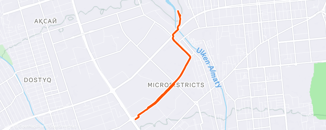 Карта физической активности (Полуденный забег)