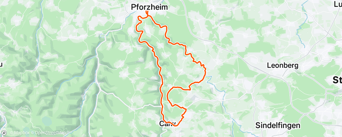 Map of the activity, Die Wolken zick zack ausgedribbelt