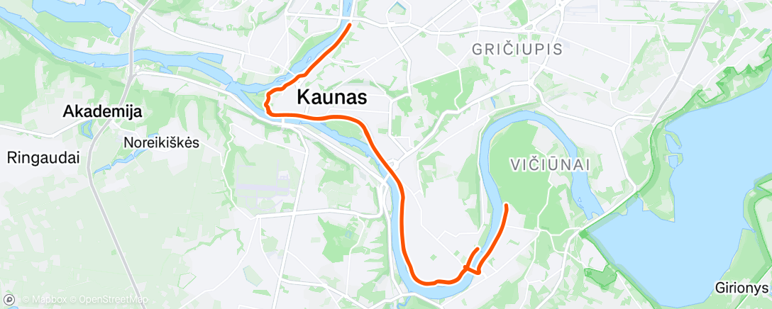 Map of the activity, Morning Ride