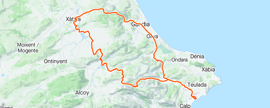 Map of the activity, That was a solid solo ride