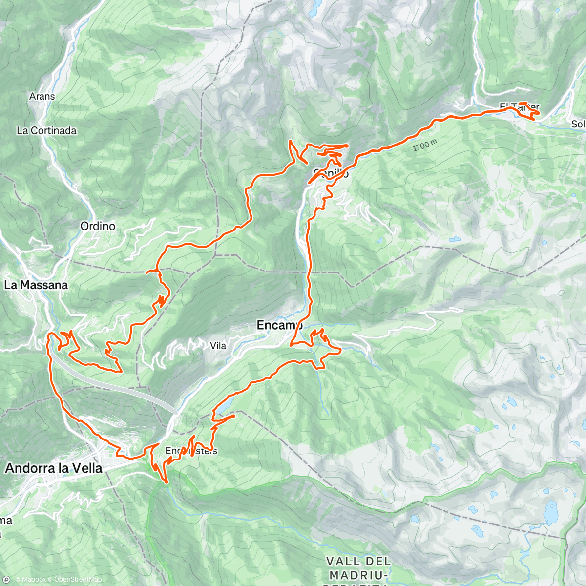 Map of the activity, 🇦🇩 Beautiful Andorra! 🏔️❄️🍁