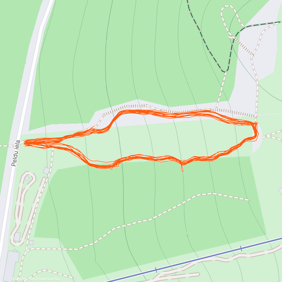 Map of the activity, Afternoon Trail Run