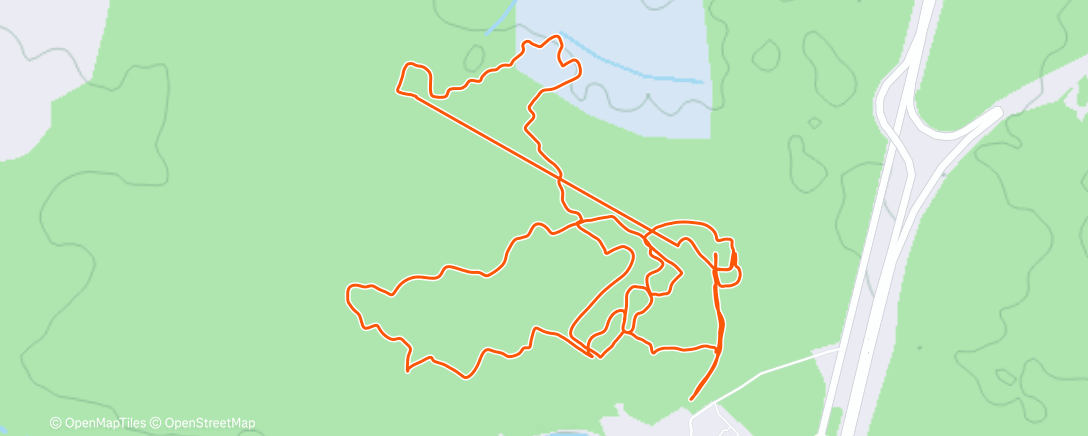 Map of the activity, Северный лыжный заезд (день)