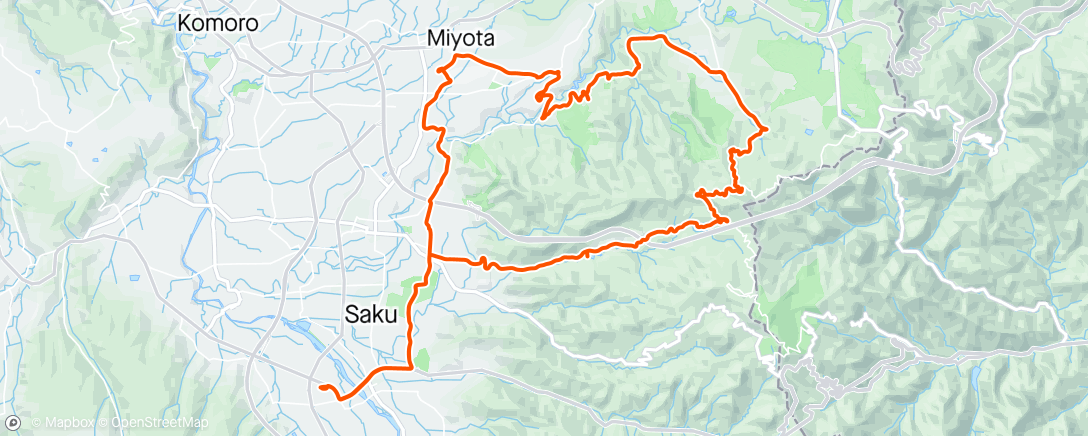 Mapa de la actividad, 佐久香坂ダム軽井沢