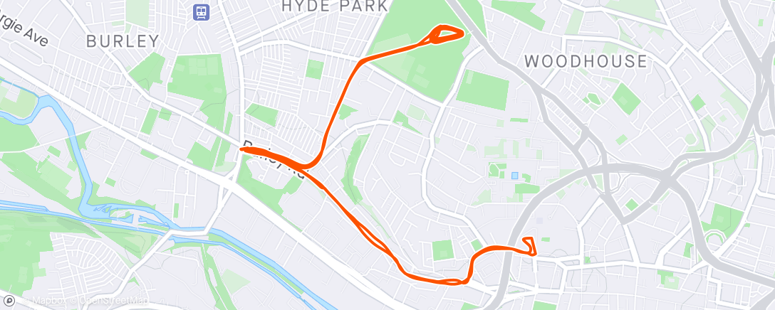Map of the activity, HPH WHM intervals