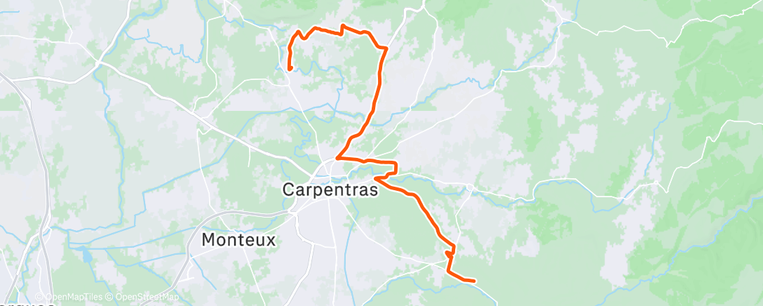 Карта физической активности (Sortie vélo dans l'après-midi)