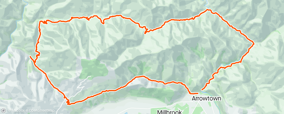 Map of the activity, backcountry froth
