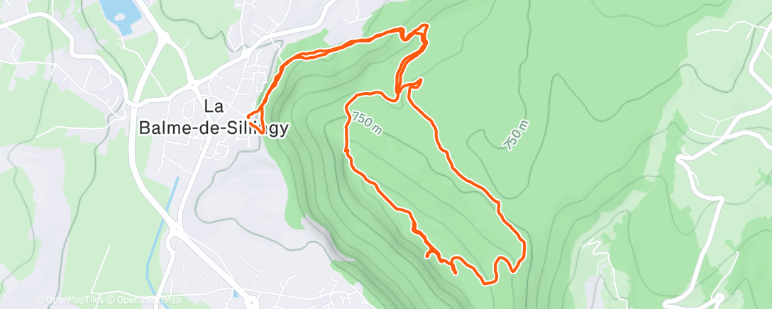 Map of the activity, Randonnée dans l'après-midi
