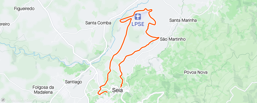 Map of the activity, MTB - 1st stage Race Nature Seia 2024