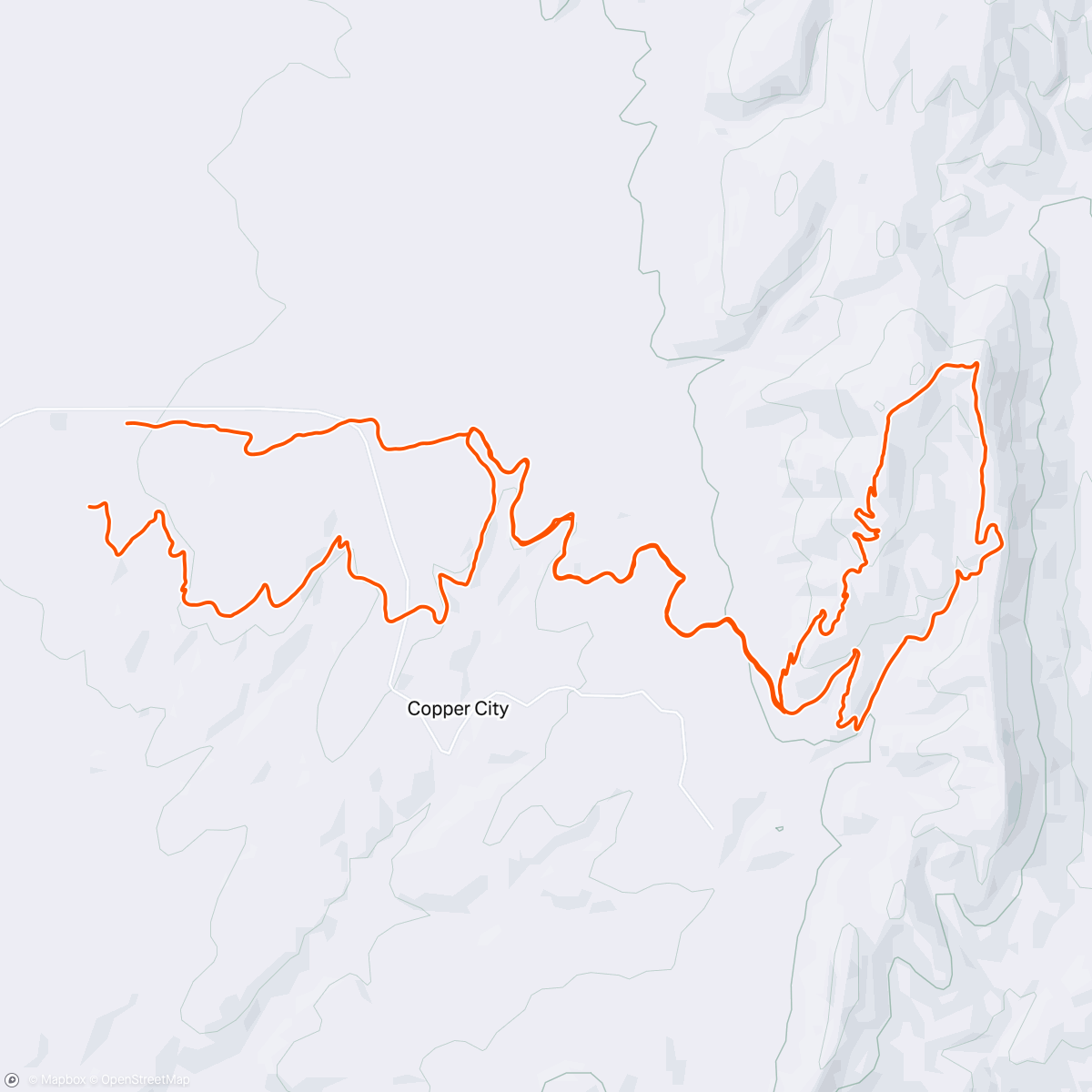 Map of the activity, North winds