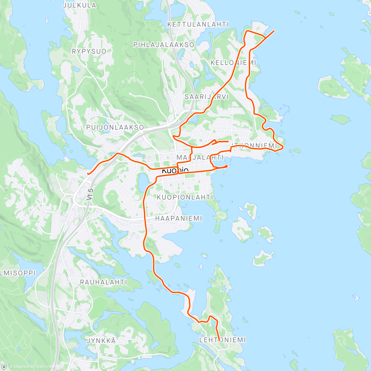 Mapa da atividade, Maanantain höntsäpyöräily ++