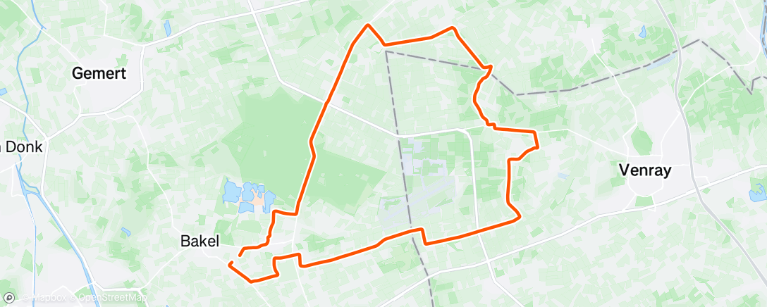 Map of the activity, Middagrit