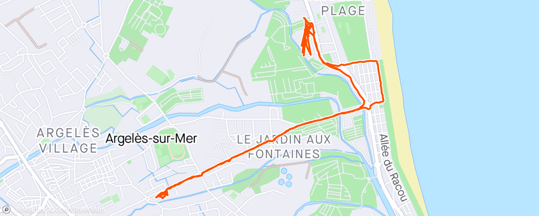 Map of the activity, Marche dans l'après-midi avec Dominique 😃