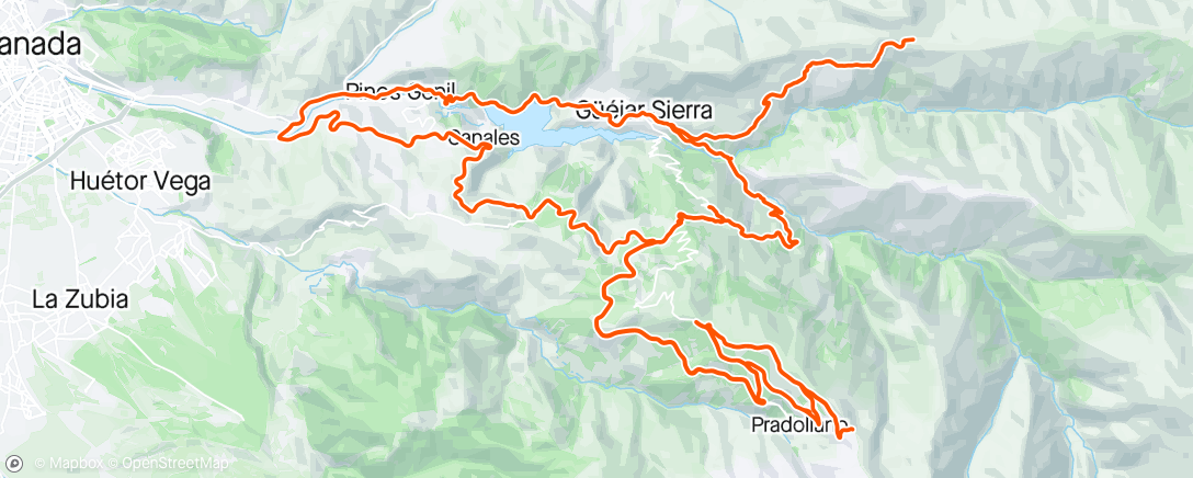Map of the activity, Sierra Nevada #3