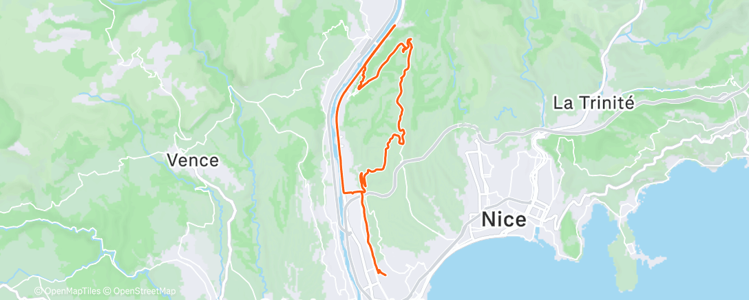 Mapa de la actividad (Lunch Ride)