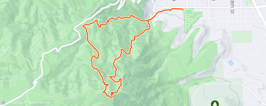 Mapa de la actividad (Afternoon Trail Run)